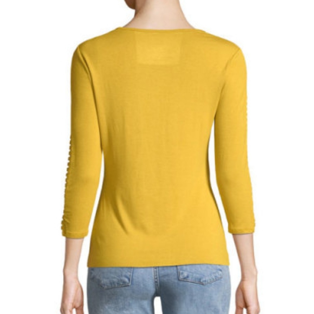 NWT CARMEN MARC VALVO Jersey Tee - Picture 4 of 5